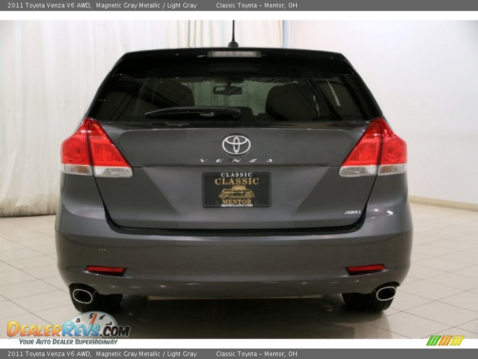 2011 Toyota Venza V6 AWD Magnetic Gray Metallic / Light Gray Photo #22