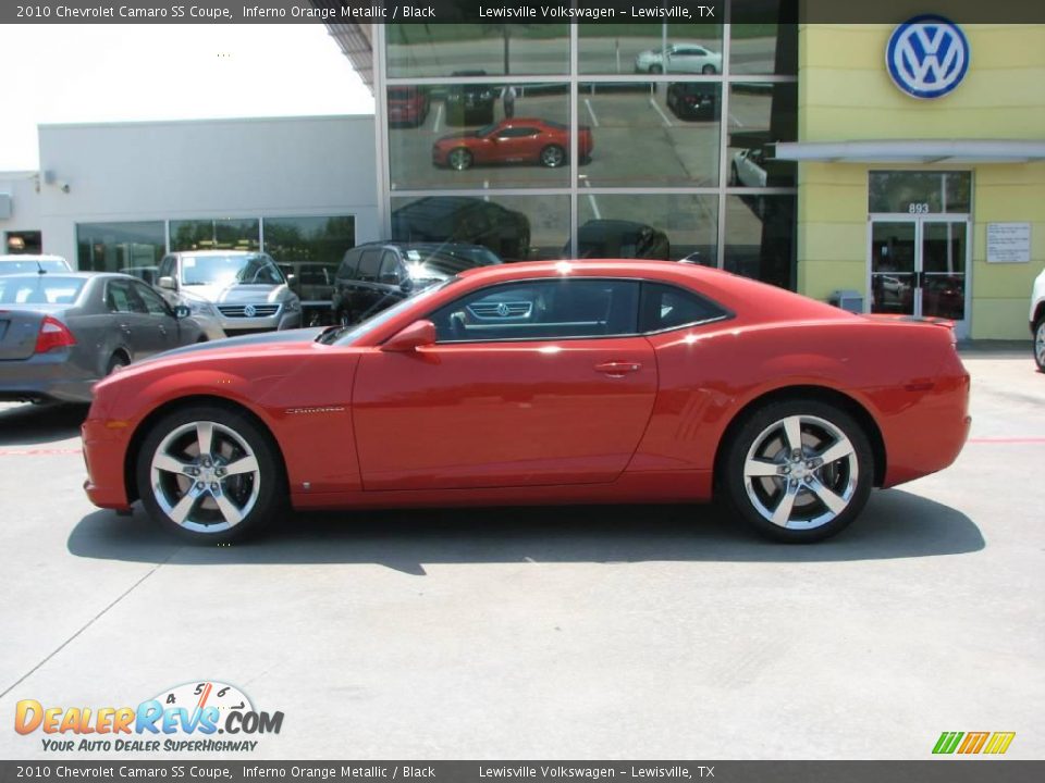 2010 Chevrolet Camaro SS Coupe Inferno Orange Metallic / Black Photo #2