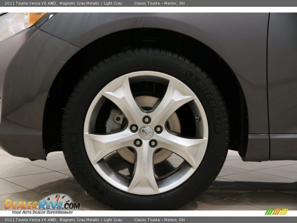 2011 Toyota Venza V6 AWD Magnetic Gray Metallic / Light Gray Photo #24