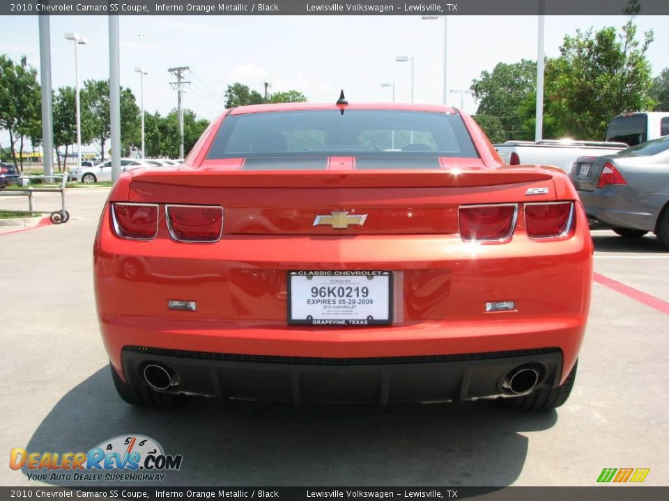 2010 Chevrolet Camaro SS Coupe Inferno Orange Metallic / Black Photo #4