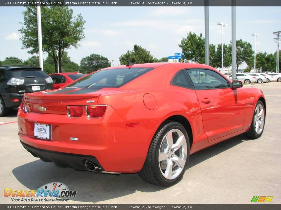 2010 Chevrolet Camaro SS Coupe Inferno Orange Metallic / Black Photo #5