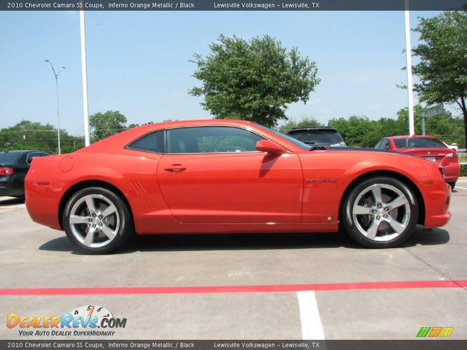 2010 Chevrolet Camaro SS Coupe Inferno Orange Metallic / Black Photo #6