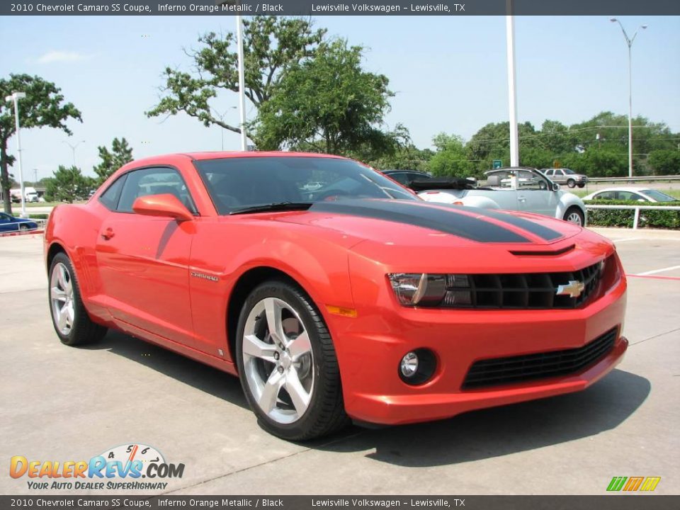 2010 Chevrolet Camaro SS Coupe Inferno Orange Metallic / Black Photo #7