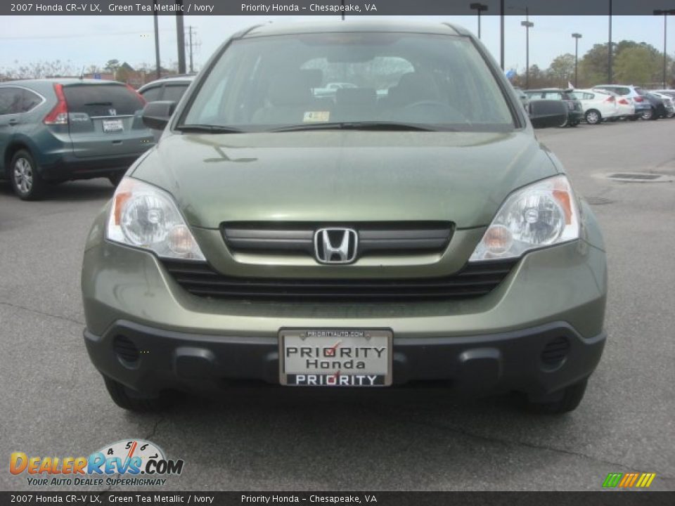 2007 Honda CR-V LX Green Tea Metallic / Ivory Photo #5