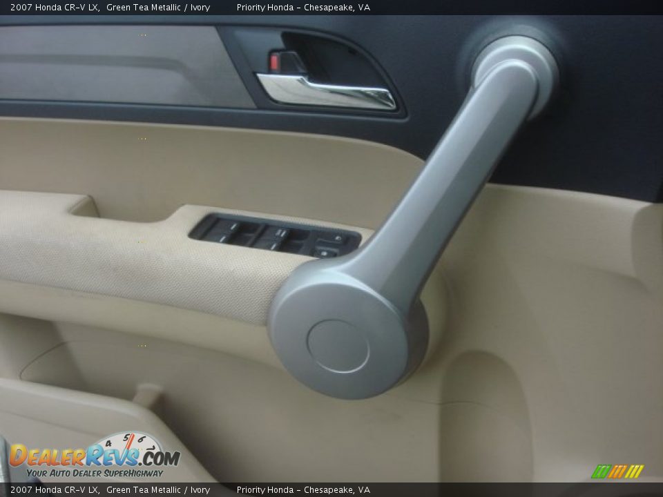 2007 Honda CR-V LX Green Tea Metallic / Ivory Photo #13