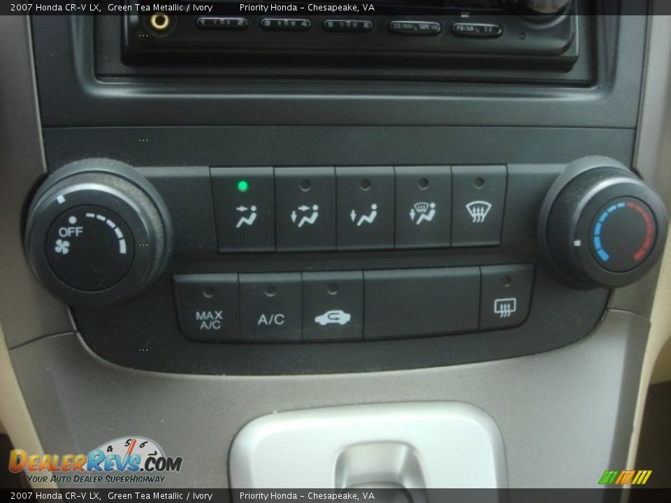 2007 Honda CR-V LX Green Tea Metallic / Ivory Photo #15