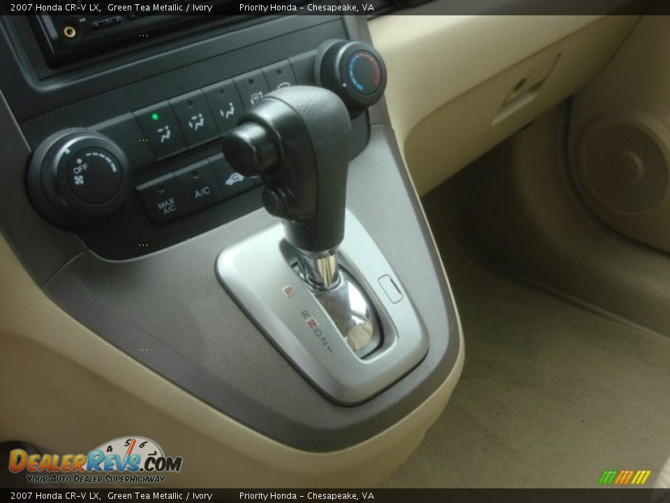 2007 Honda CR-V LX Green Tea Metallic / Ivory Photo #16