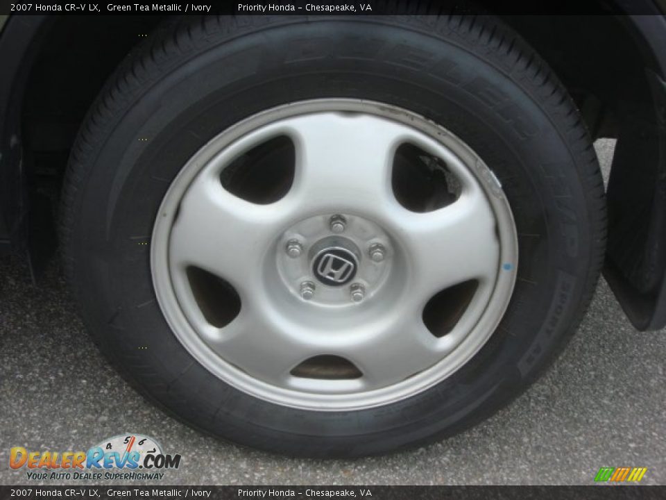 2007 Honda CR-V LX Green Tea Metallic / Ivory Photo #20