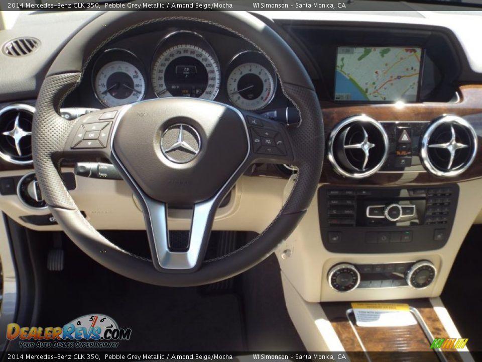 2014 Mercedes-Benz GLK 350 Pebble Grey Metallic / Almond Beige/Mocha Photo #9