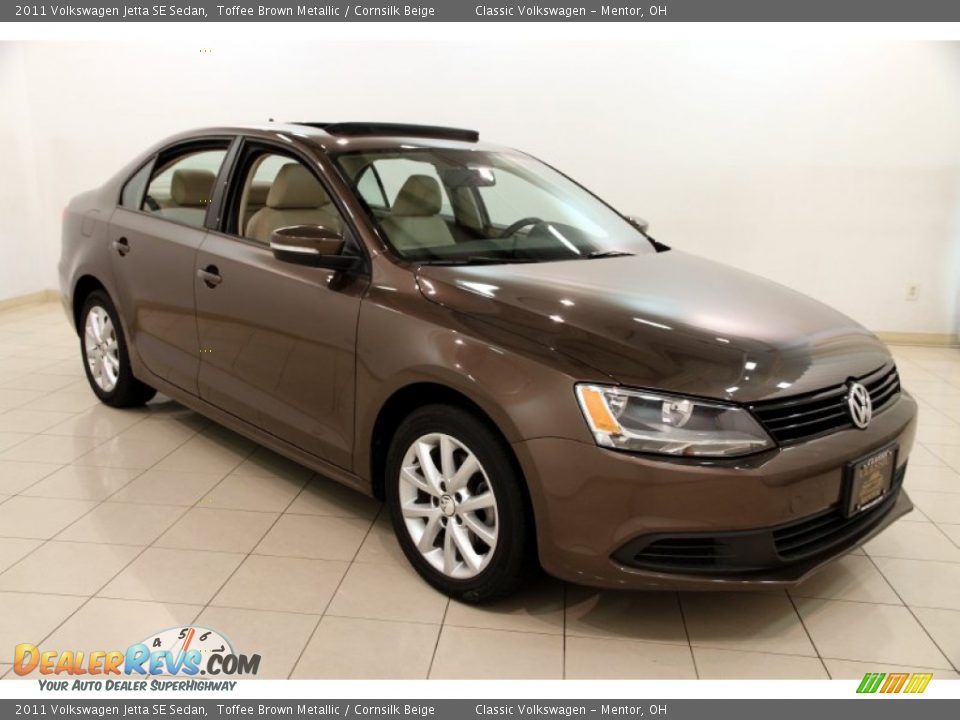 2011 Volkswagen Jetta SE Sedan Toffee Brown Metallic / Cornsilk Beige Photo #1