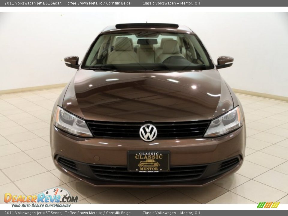2011 Volkswagen Jetta SE Sedan Toffee Brown Metallic / Cornsilk Beige Photo #2
