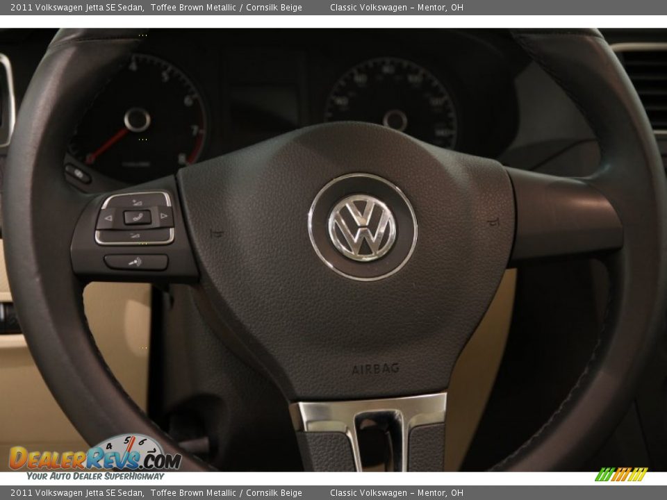 2011 Volkswagen Jetta SE Sedan Toffee Brown Metallic / Cornsilk Beige Photo #6