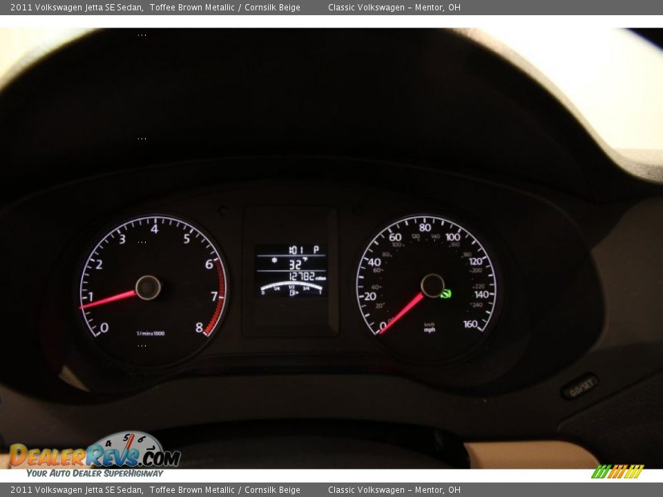 2011 Volkswagen Jetta SE Sedan Toffee Brown Metallic / Cornsilk Beige Photo #7