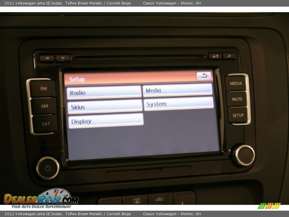 2011 Volkswagen Jetta SE Sedan Toffee Brown Metallic / Cornsilk Beige Photo #14