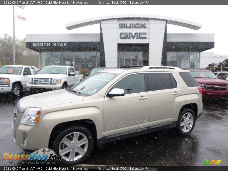 2011 GMC Terrain SLT AWD Gold Mist Metallic / Brownstone Photo #1