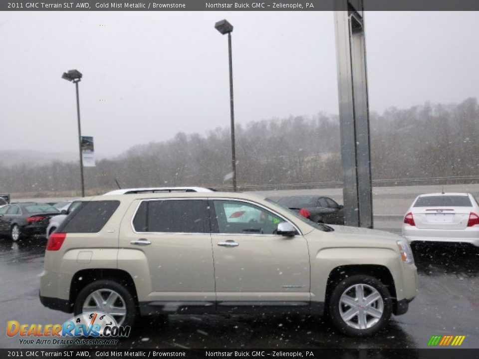 2011 GMC Terrain SLT AWD Gold Mist Metallic / Brownstone Photo #4
