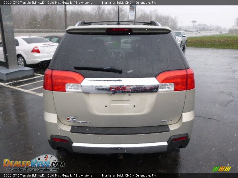 2011 GMC Terrain SLT AWD Gold Mist Metallic / Brownstone Photo #6