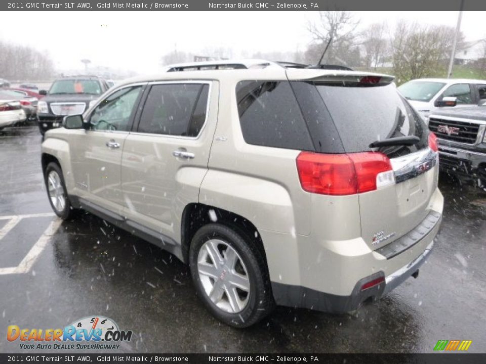 2011 GMC Terrain SLT AWD Gold Mist Metallic / Brownstone Photo #7