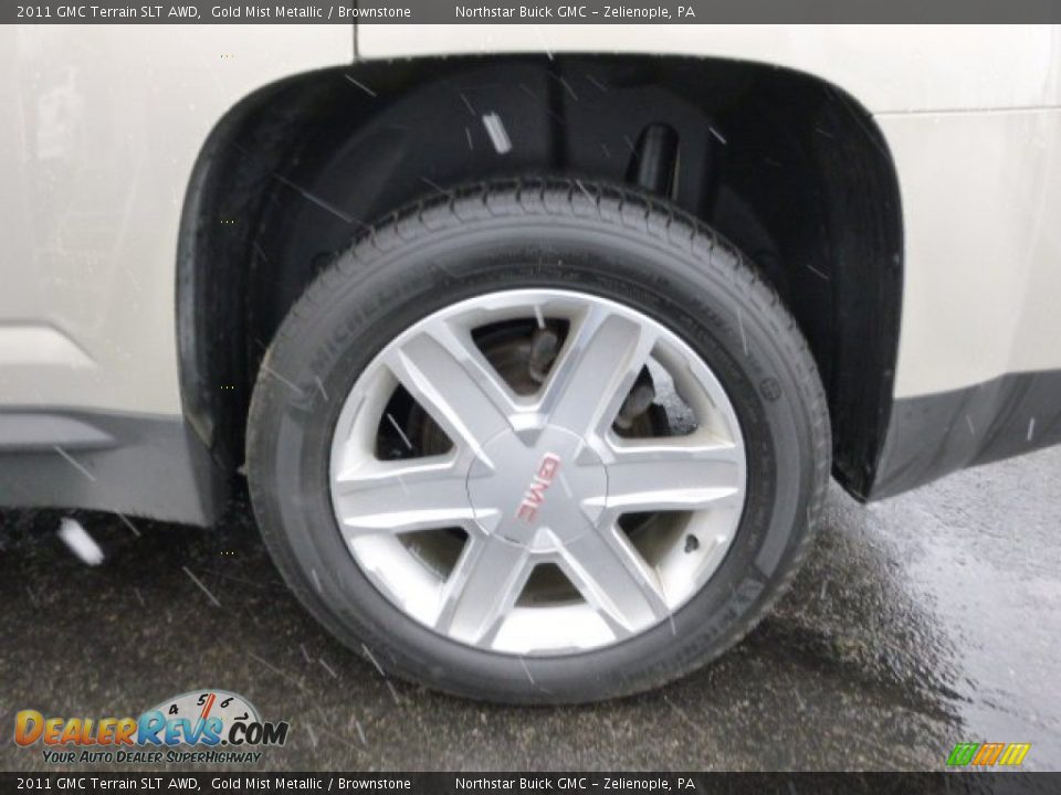 2011 GMC Terrain SLT AWD Gold Mist Metallic / Brownstone Photo #9
