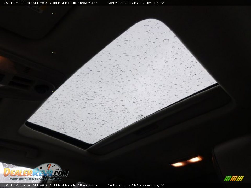 2011 GMC Terrain SLT AWD Gold Mist Metallic / Brownstone Photo #14