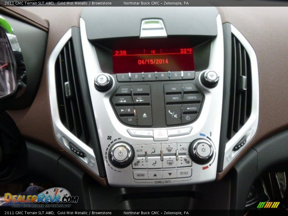 2011 GMC Terrain SLT AWD Gold Mist Metallic / Brownstone Photo #16