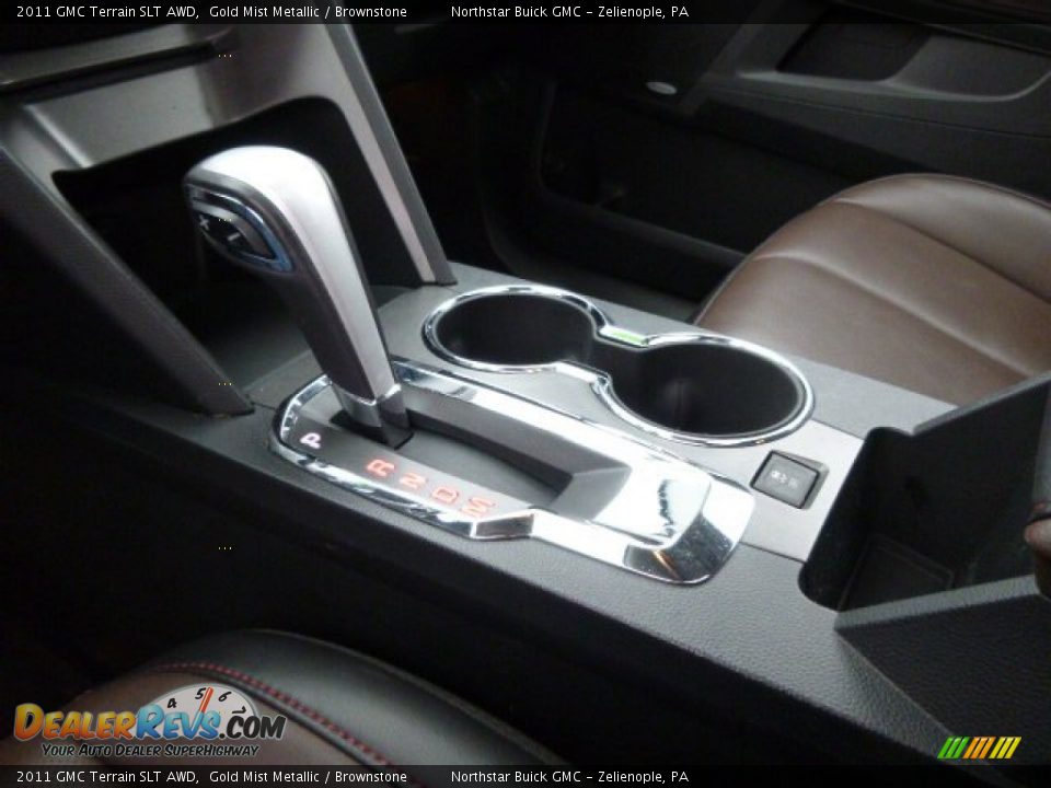 2011 GMC Terrain SLT AWD Gold Mist Metallic / Brownstone Photo #17
