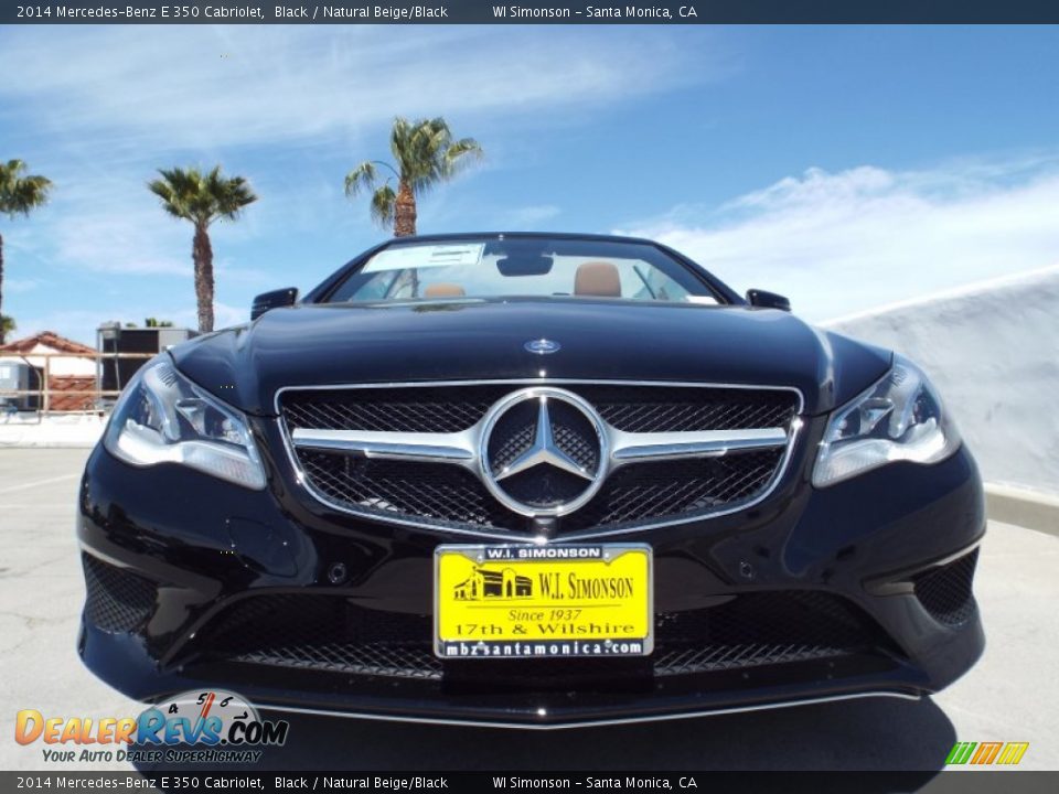 2014 Mercedes-Benz E 350 Cabriolet Black / Natural Beige/Black Photo #2