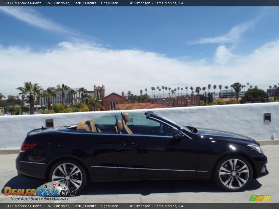 2014 Mercedes-Benz E 350 Cabriolet Black / Natural Beige/Black Photo #3
