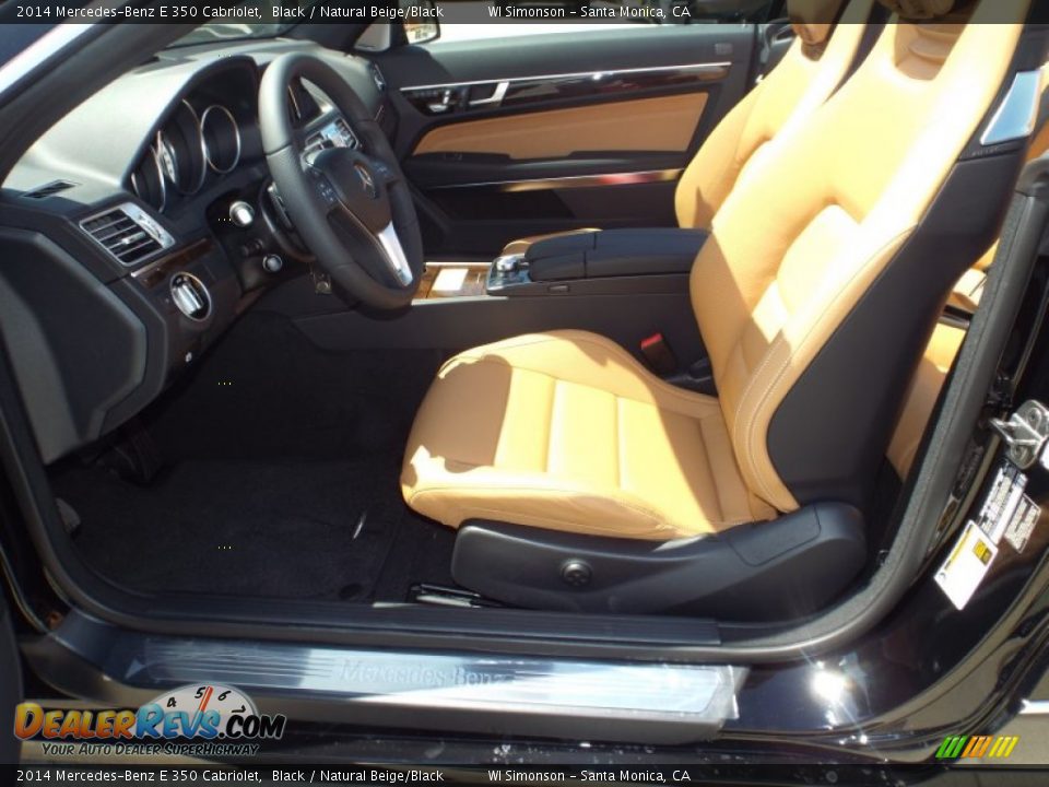2014 Mercedes-Benz E 350 Cabriolet Black / Natural Beige/Black Photo #5