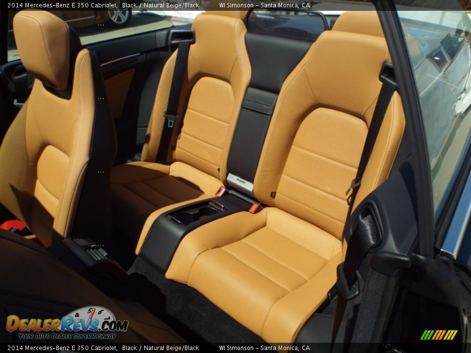 2014 Mercedes-Benz E 350 Cabriolet Black / Natural Beige/Black Photo #6