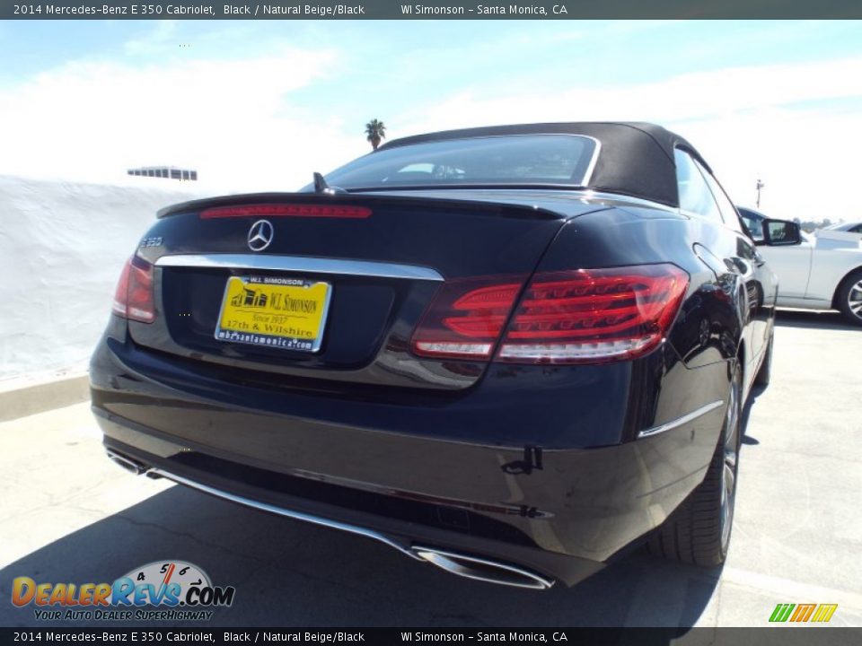 2014 Mercedes-Benz E 350 Cabriolet Black / Natural Beige/Black Photo #8