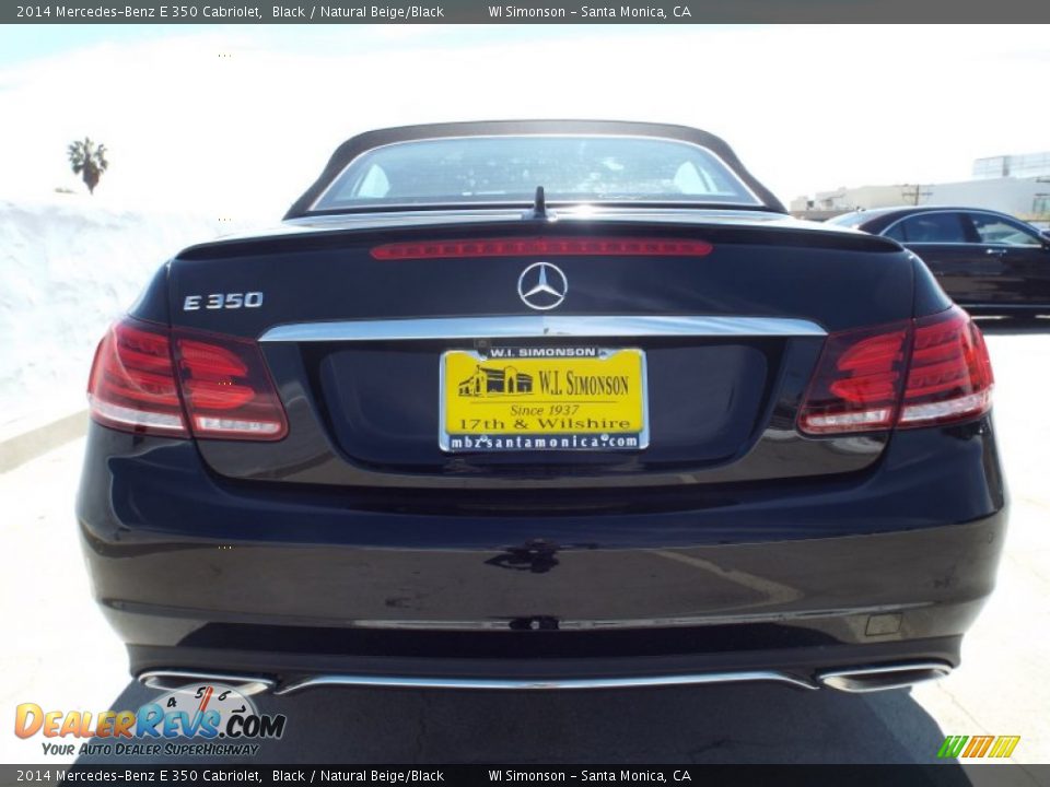 2014 Mercedes-Benz E 350 Cabriolet Black / Natural Beige/Black Photo #9
