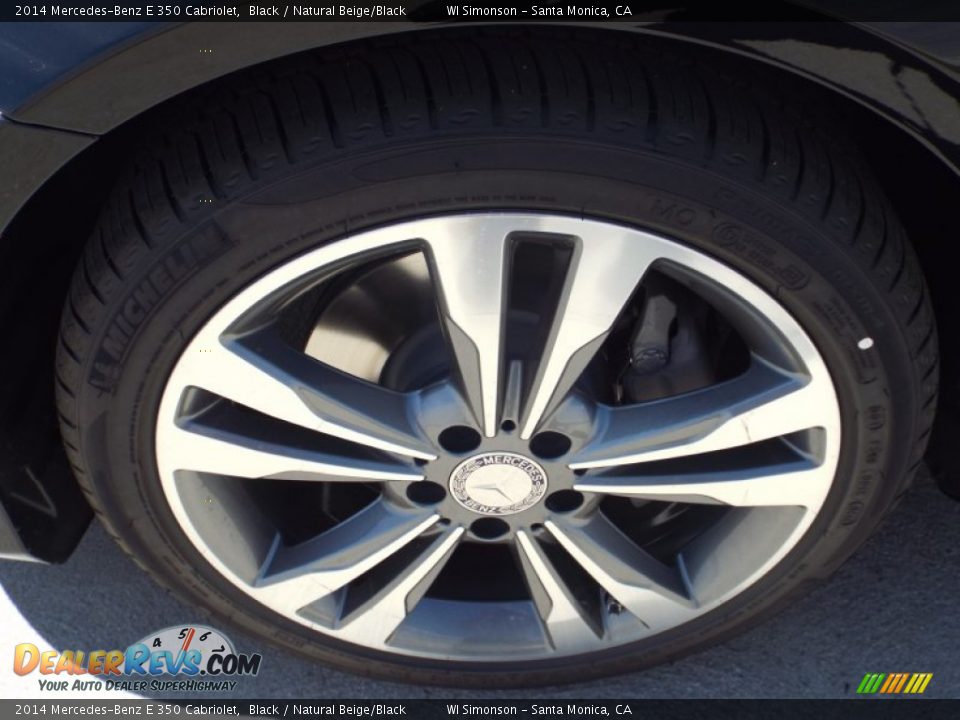 2014 Mercedes-Benz E 350 Cabriolet Black / Natural Beige/Black Photo #10