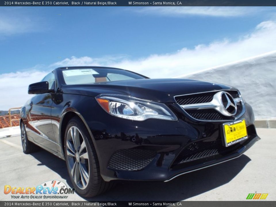 2014 Mercedes-Benz E 350 Cabriolet Black / Natural Beige/Black Photo #11