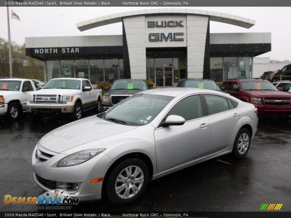 2009 Mazda MAZDA6 i Sport Brilliant Silver Metallic / Black Photo #1