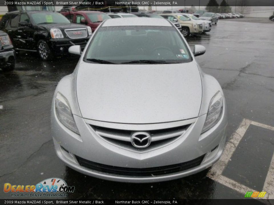 2009 Mazda MAZDA6 i Sport Brilliant Silver Metallic / Black Photo #2