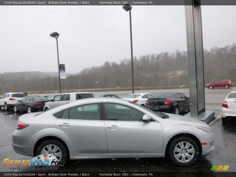 2009 Mazda MAZDA6 i Sport Brilliant Silver Metallic / Black Photo #4