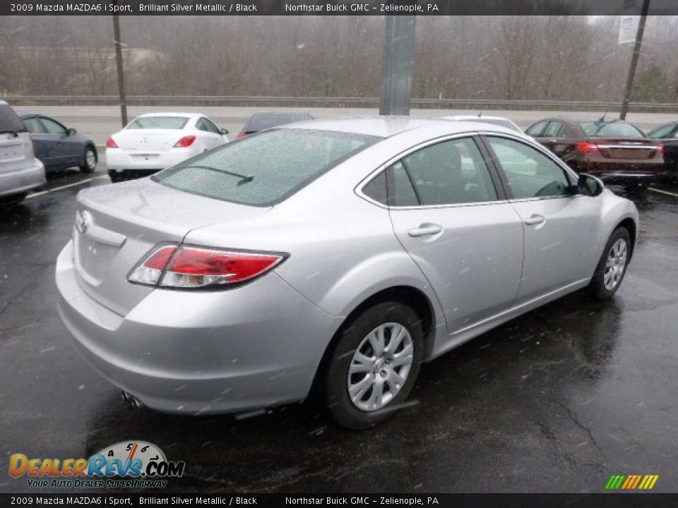 2009 Mazda MAZDA6 i Sport Brilliant Silver Metallic / Black Photo #5