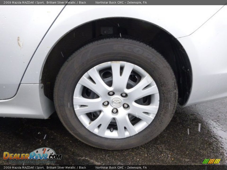 2009 Mazda MAZDA6 i Sport Brilliant Silver Metallic / Black Photo #9