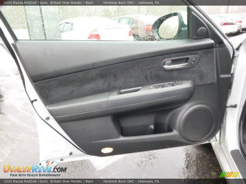 2009 Mazda MAZDA6 i Sport Brilliant Silver Metallic / Black Photo #11