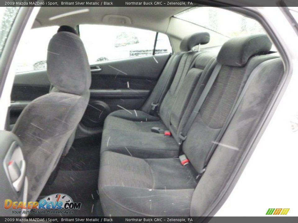 2009 Mazda MAZDA6 i Sport Brilliant Silver Metallic / Black Photo #12