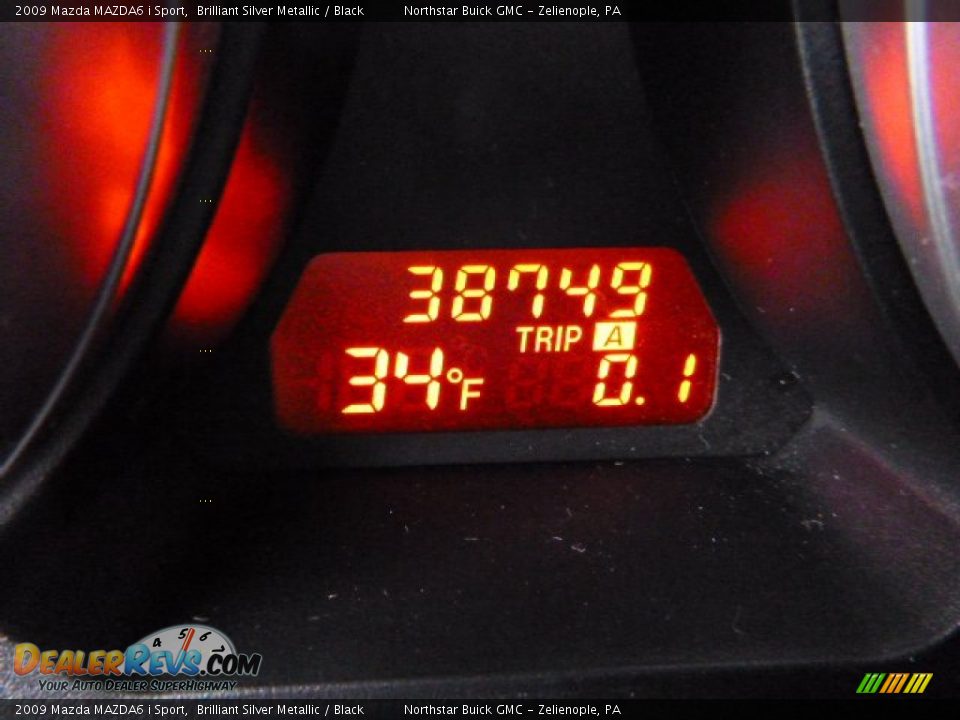 2009 Mazda MAZDA6 i Sport Brilliant Silver Metallic / Black Photo #19