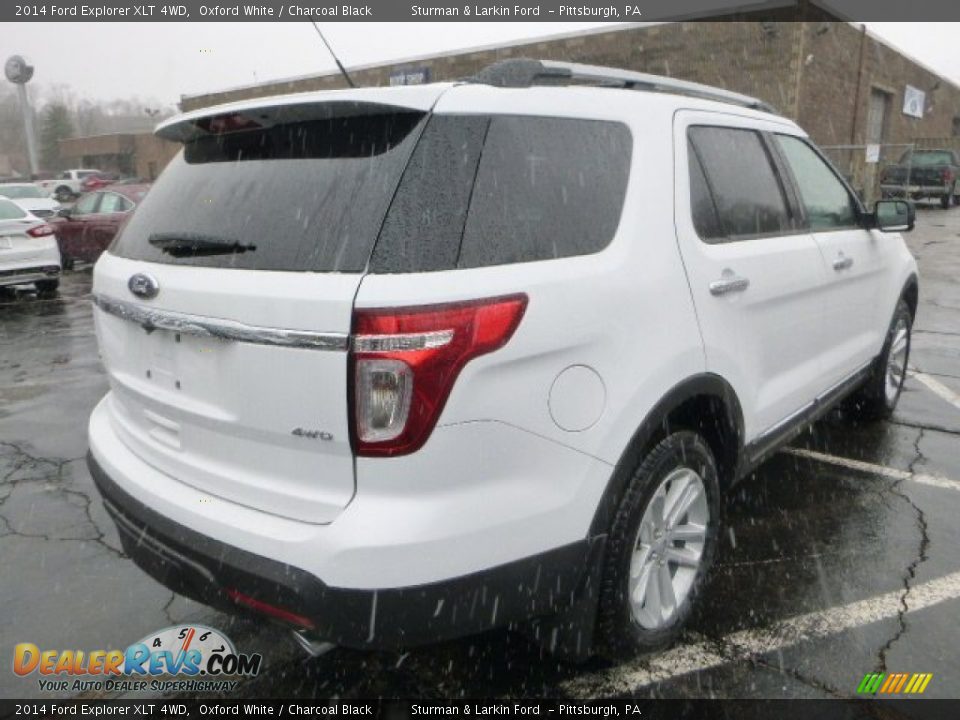 2014 Ford Explorer XLT 4WD Oxford White / Charcoal Black Photo #2