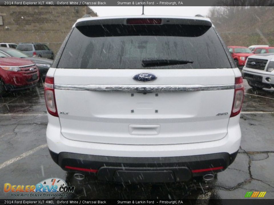 2014 Ford Explorer XLT 4WD Oxford White / Charcoal Black Photo #3