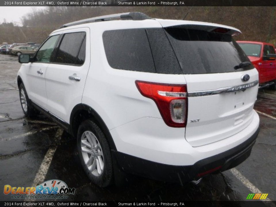 2014 Ford Explorer XLT 4WD Oxford White / Charcoal Black Photo #4