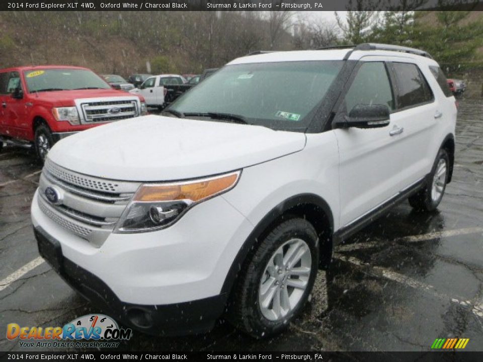 2014 Ford Explorer XLT 4WD Oxford White / Charcoal Black Photo #5