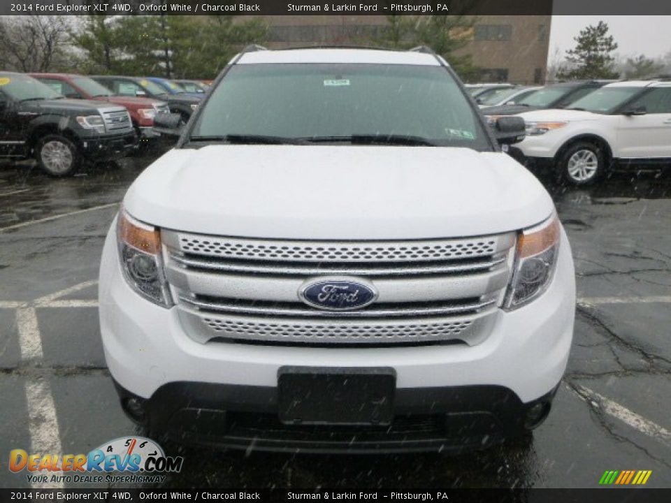 2014 Ford Explorer XLT 4WD Oxford White / Charcoal Black Photo #6
