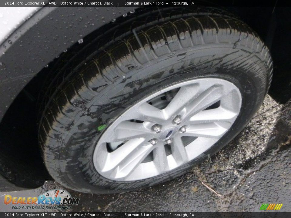 2014 Ford Explorer XLT 4WD Oxford White / Charcoal Black Photo #7