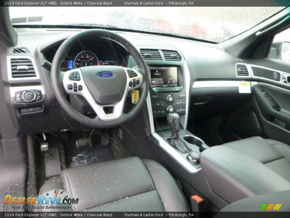 2014 Ford Explorer XLT 4WD Oxford White / Charcoal Black Photo #11