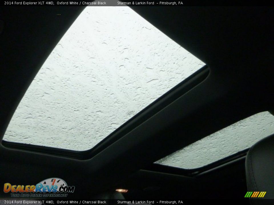 2014 Ford Explorer XLT 4WD Oxford White / Charcoal Black Photo #12